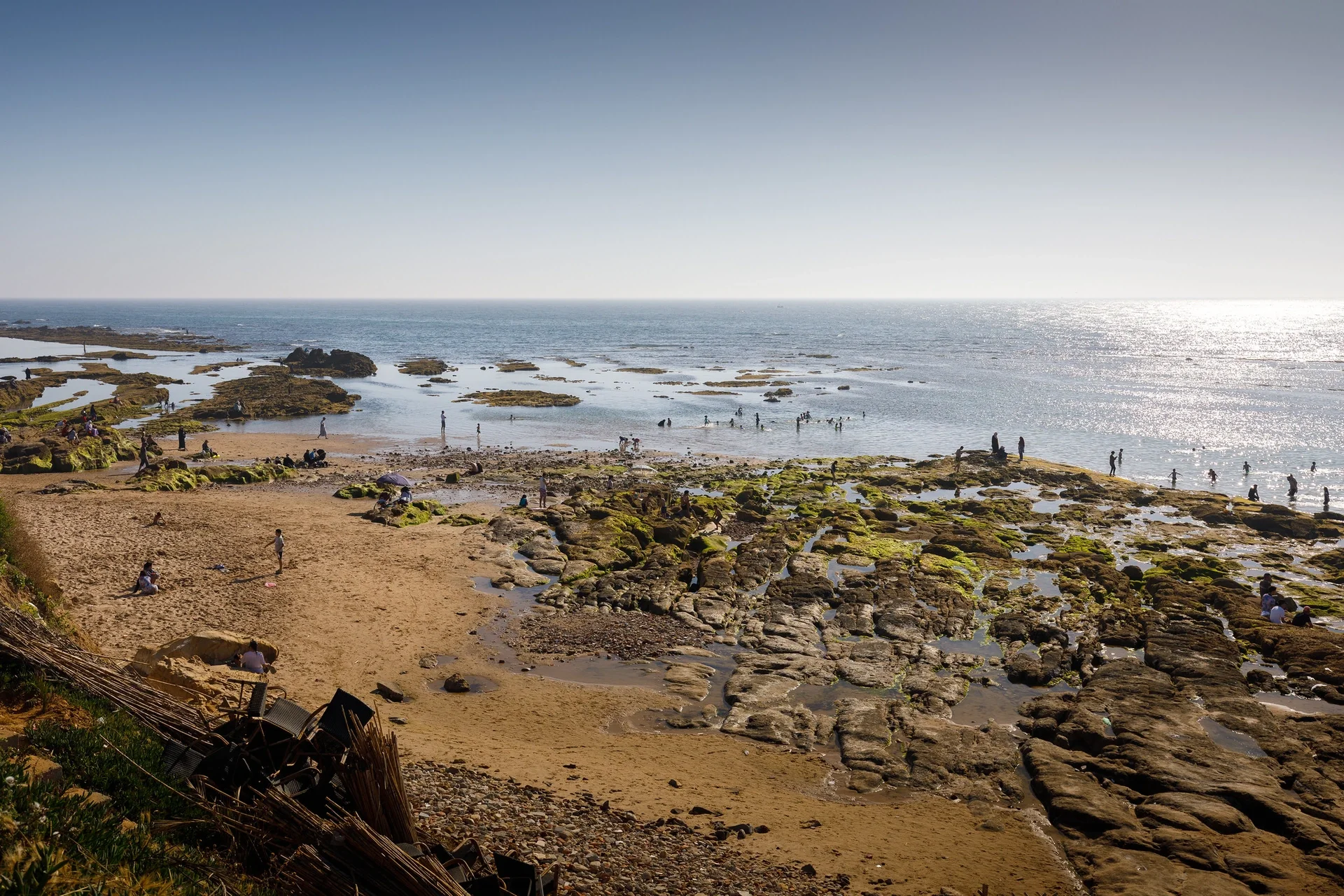 Urban beach next to the Asilah medina