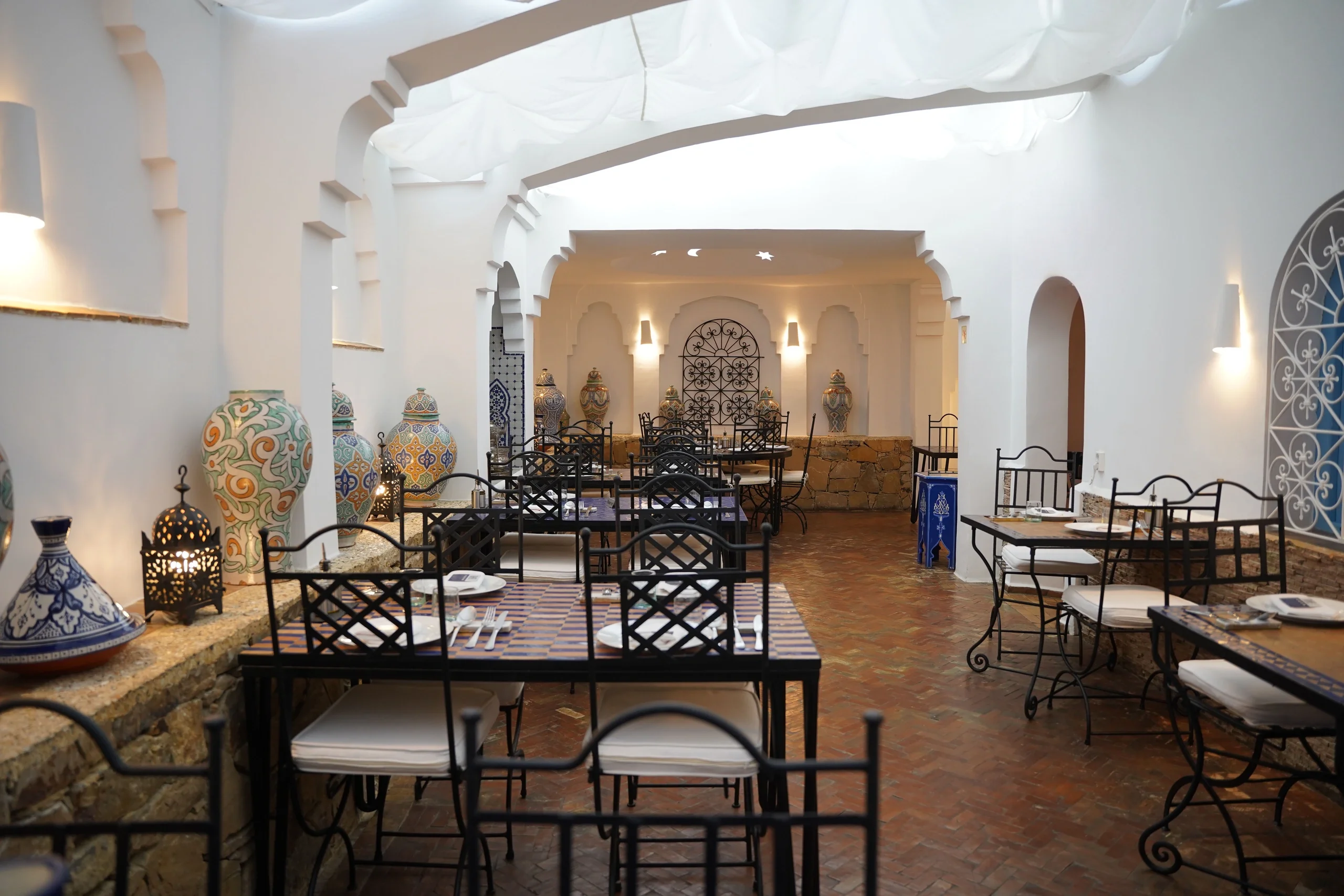 Comedor de Al Alba Restaurant, Asilah