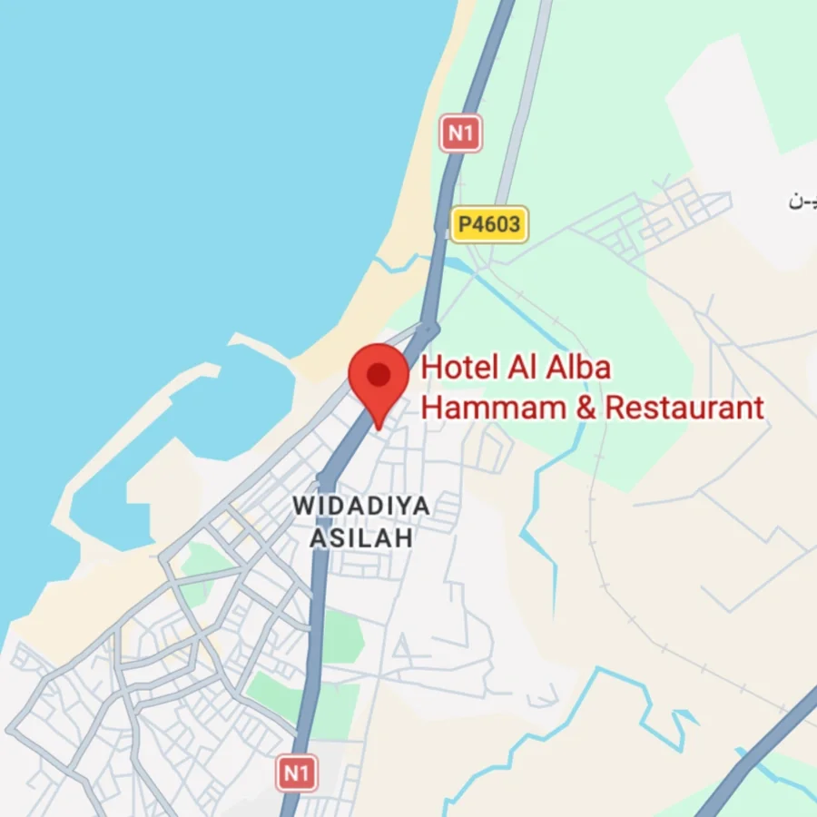 Ubicación de Hotel Al Alba en Asilah